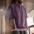 Vintage Red Baseball Collar Sweatshirt – Loose Pullover for Spring & Fall